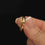 Thumbnail: 10K Yellow Gold Dolphin Wrap Ring with Diamond Accents - Playful Elegance