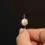 Thumbnail: 14K Yellow Gold Baroque Pearl Earrings - Minimalist Design