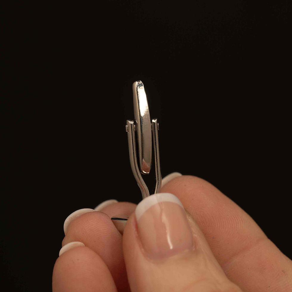 Thumbnail: Stepped Dome Silver-Tone Cufflinks • New Old Stock Modernist Design