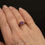 Thumbnail: Vintage 9k Gold Amethyst Trilogy Ring · Purple Gemstone · Estate Jewelry