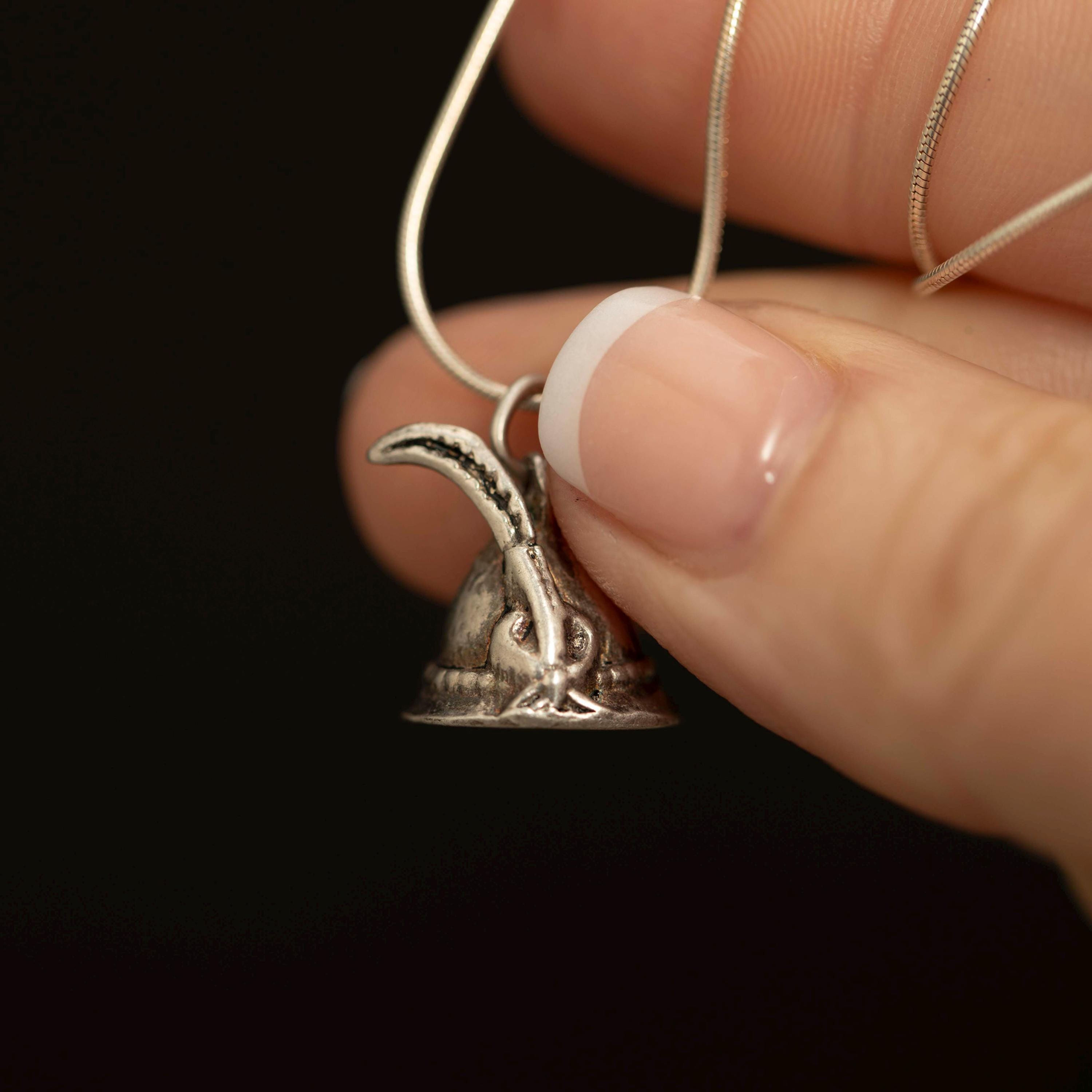 Vintage 800 Silver Tyrolean Hat Pendant · Robin Hood Charm