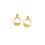 Thumbnail: Vintage 10k Gold Grape Leaf Dangle Earrings