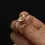 Thumbnail: 14k Gold Fan Swirl Swoosh Earrings