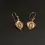 Thumbnail: Handcrafted 14k Gold Filigree Leaf Earrings with Ear Wires