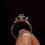 Thumbnail: Vintage 14k Gold Diamond Floral Cluster Ring – Size 7 – Retro Raised Setting