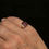 Thumbnail: Vintage Art Deco 9ct Gold Glass Amethyst Ring - Size 5.25