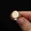 Thumbnail: Vintage 10k Gold Signet Ring with Monogram Initials and Art Deco Details