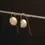 Thumbnail: 14K Yellow Gold Baroque Pearl Earrings - Minimalist Design