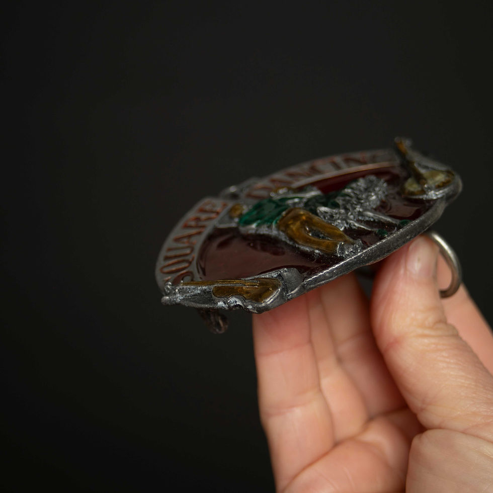 Thumbnail: Siskiyou Square Dancing Belt Buckle ©1985