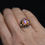 Thumbnail: Colorful Resin Opal-Inspired Belcher-Set Sterling Silver Ring - Size 5.25