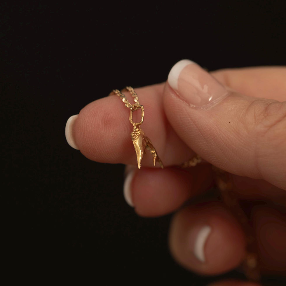 Thumbnail: Vintage 14K Gold Marlin Pendant · Sailfish Charm · Nautical Jewelry