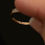 Thumbnail: 9k Gold Channel Set CZ Band · Edinburgh Hallmarked · Vintage Gold Ring