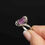 Thumbnail: 10k Gold Pink Sapphire Bypass Swirl Ring - Size 6.25