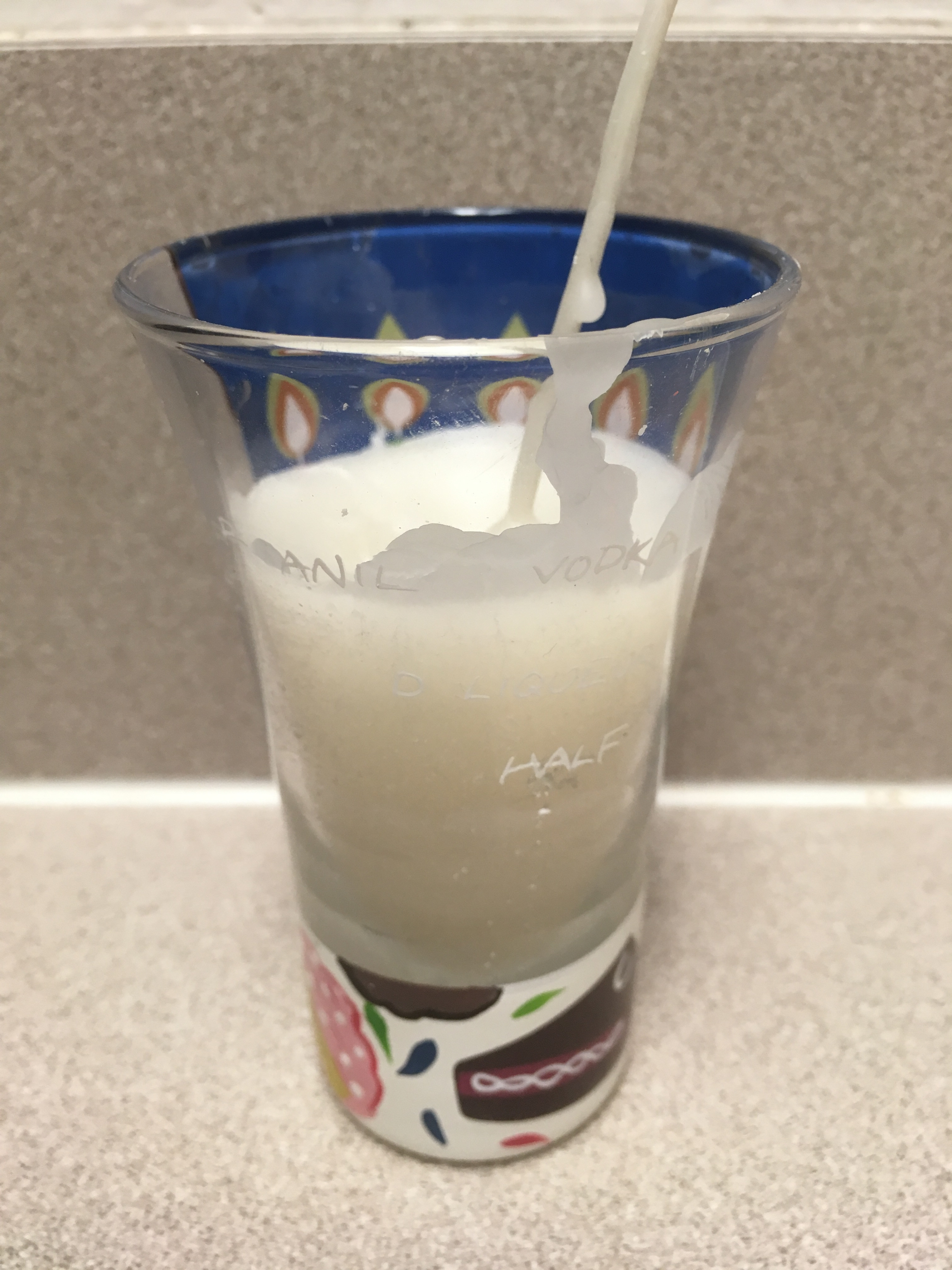 Vanilla Scented 2oz Shot glass