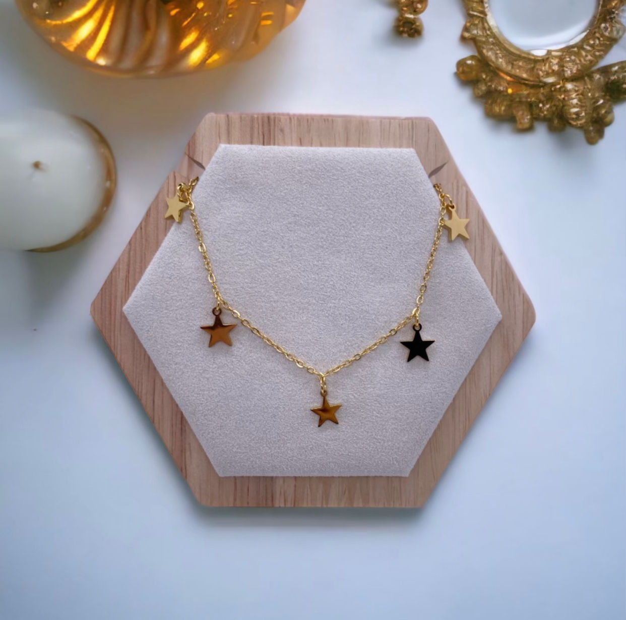 Collier breloque Étoiles 