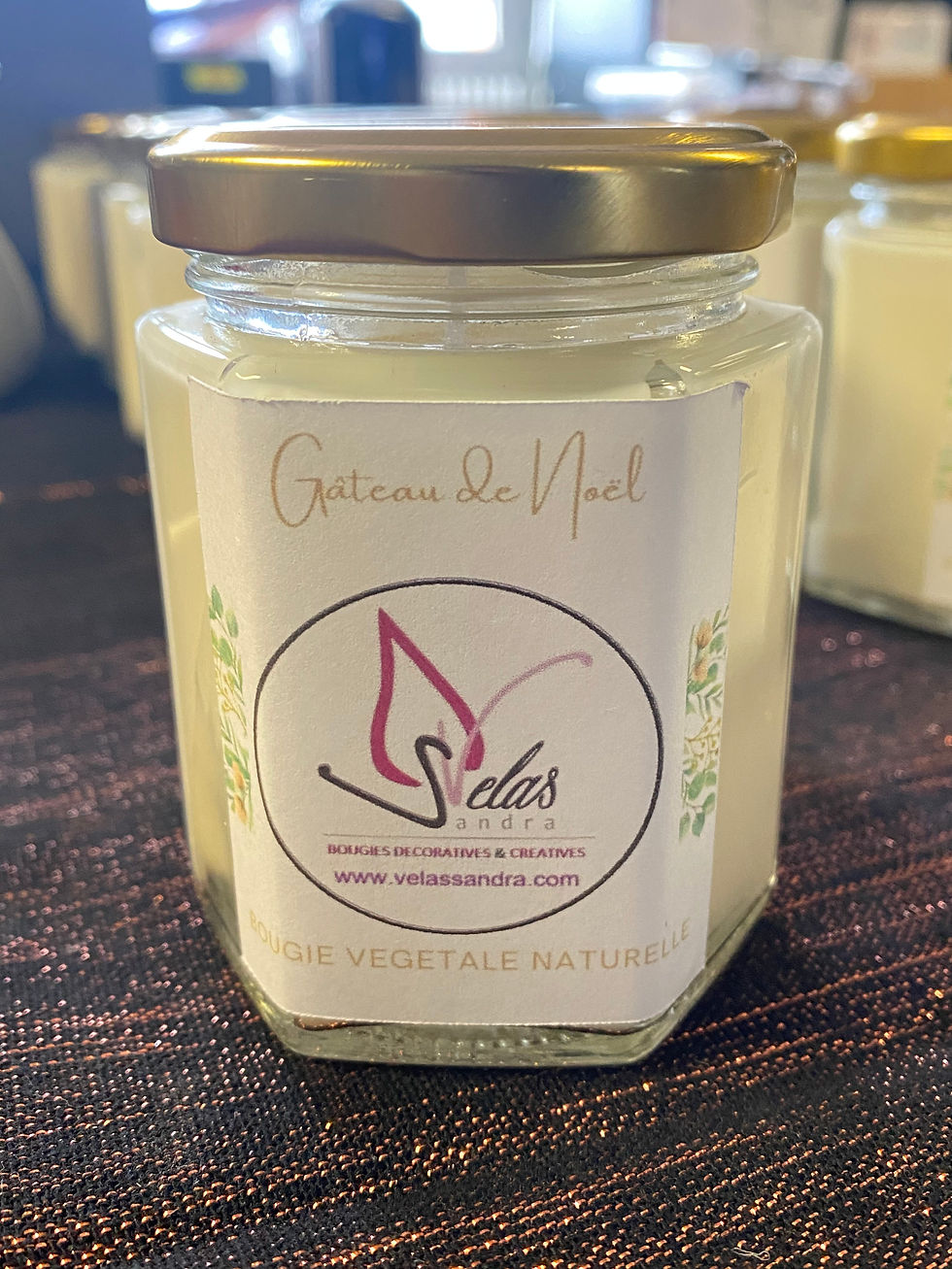 Bougie "Gâteau de Noël"