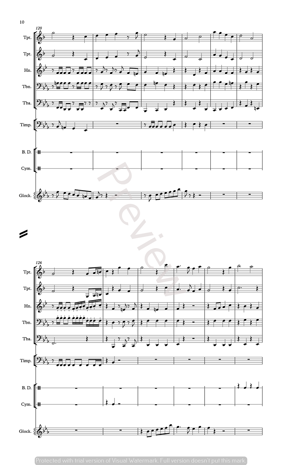 Thumbnail: Press Forward Saints (for Brass Quintet)