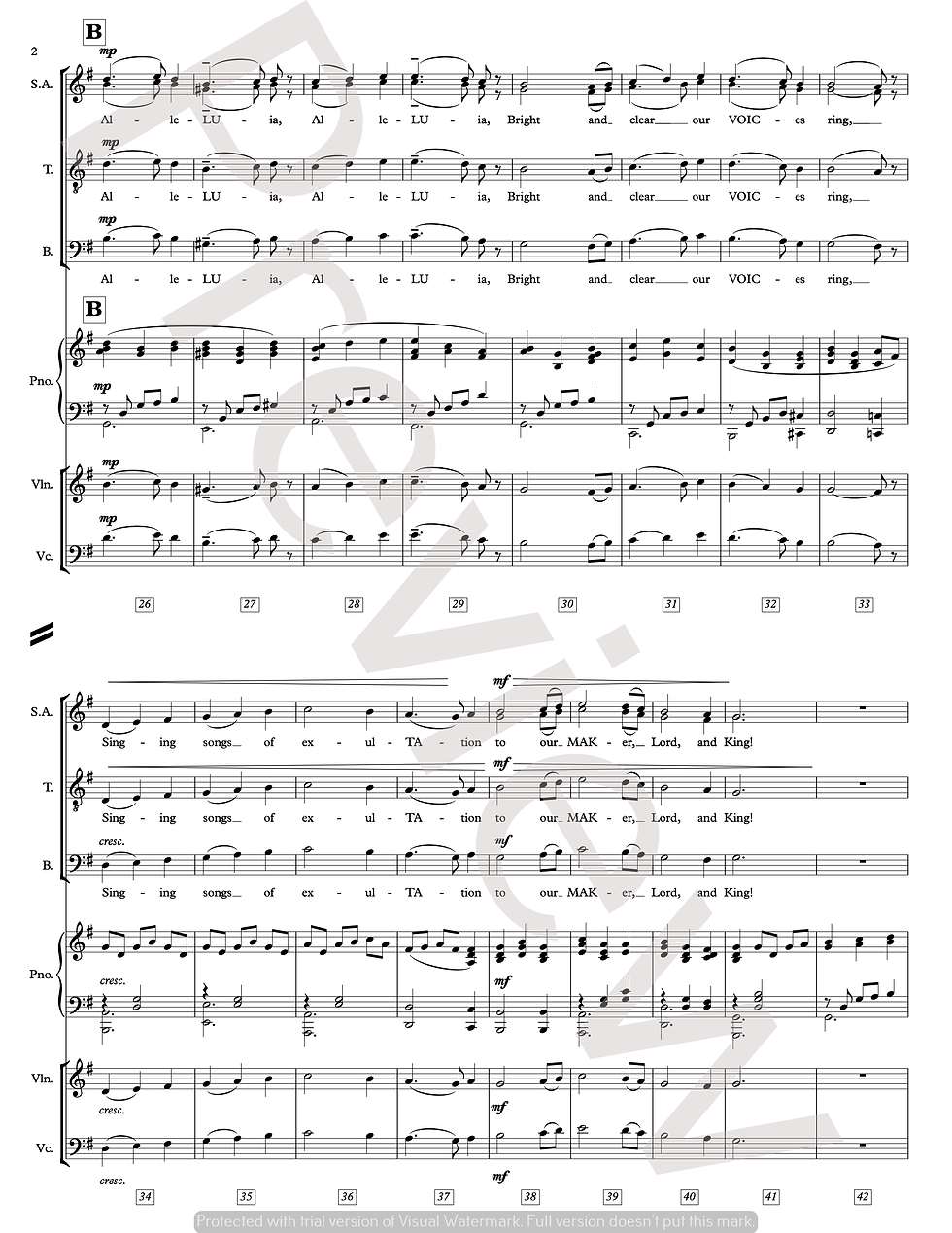 Thumbnail: "On This Day of Joy and Gladness" (arrangement for SATB choir)