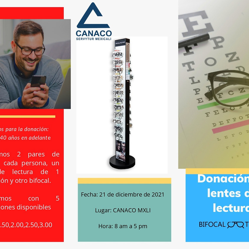 Donación de lentes de lectura