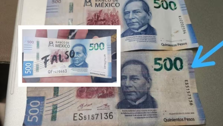 MÃnimos los casos detectados de pagos con billetes falsos: Canaco.