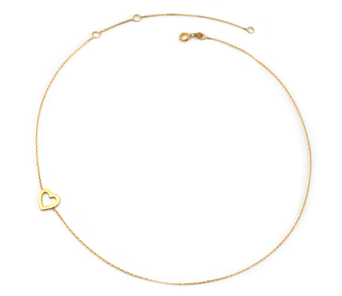 Choker Coração Vazado