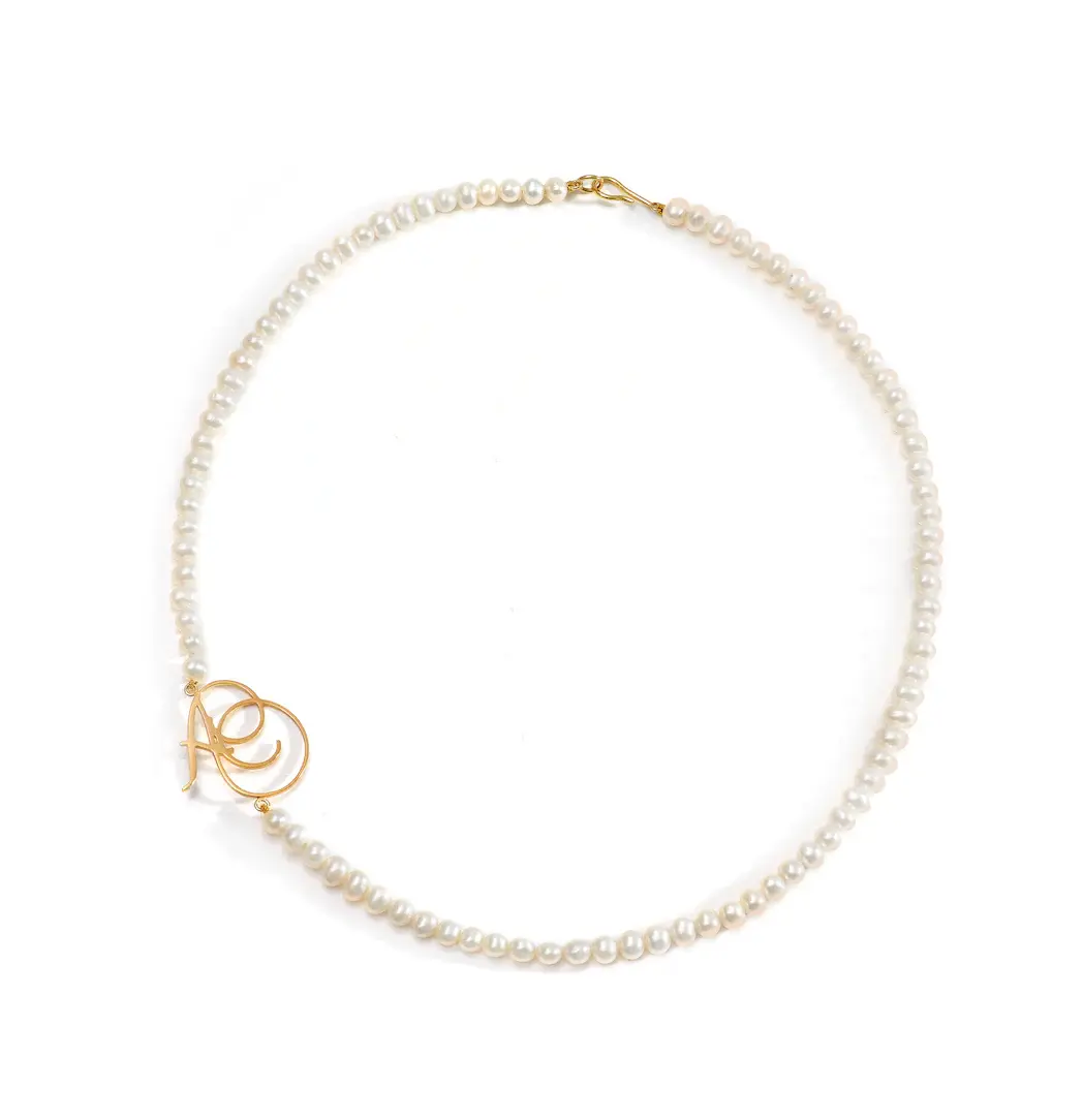 Colar Mini Pérolas Biwa Inicial Blair