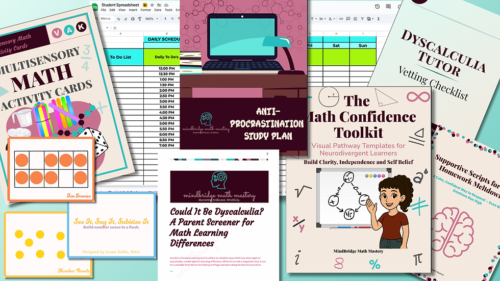 Help your child rebuild confidence in math with the MindBridge Dyscalculia and Confidence