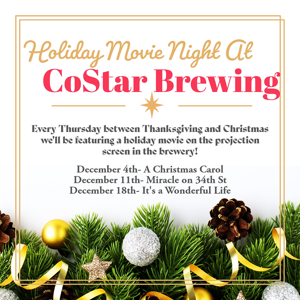 Holiday Movie Night in the Brewery