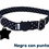 Miniatura: Collar para gato con plaquita y broche de seguridad. Negro con puntos