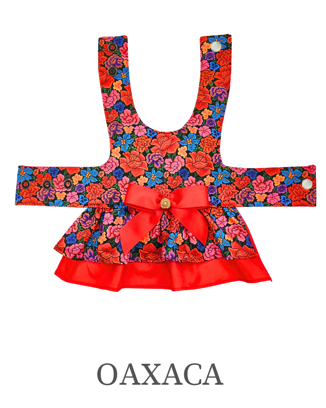 Vestido doble olán. Oaxaca