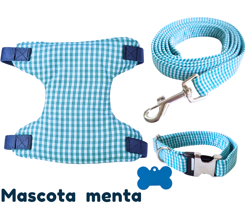 Pechera con correa. Mascota Menta