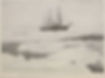The 'Nimrod' pushing her way through more open pack towards King Edward VII Land