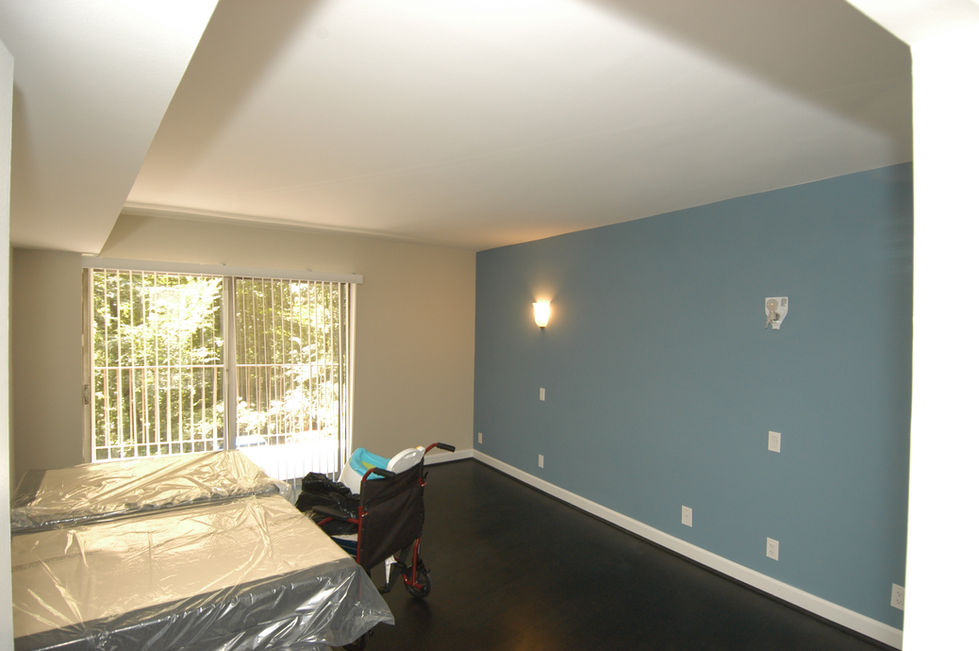 Master bedroom renovation with custom lighting controls in Silver Spring MD