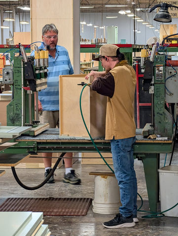 Custom cabinet assembly for iBuilditBetter kitchen projects in DC and MD