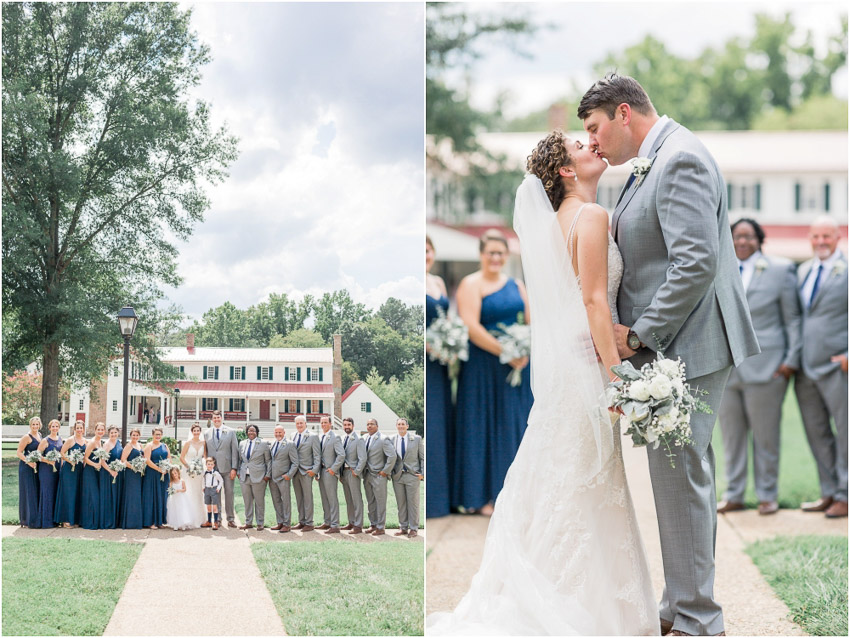Photo By: Sarah Duke Photography Bridal Party Group Shot at Hanover Tavern in Mechanicsville Virginia