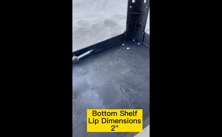 Thumbnail: 550lb 34-1/2" X 16-5/8" Plastic Utility Cart 2 Shelves