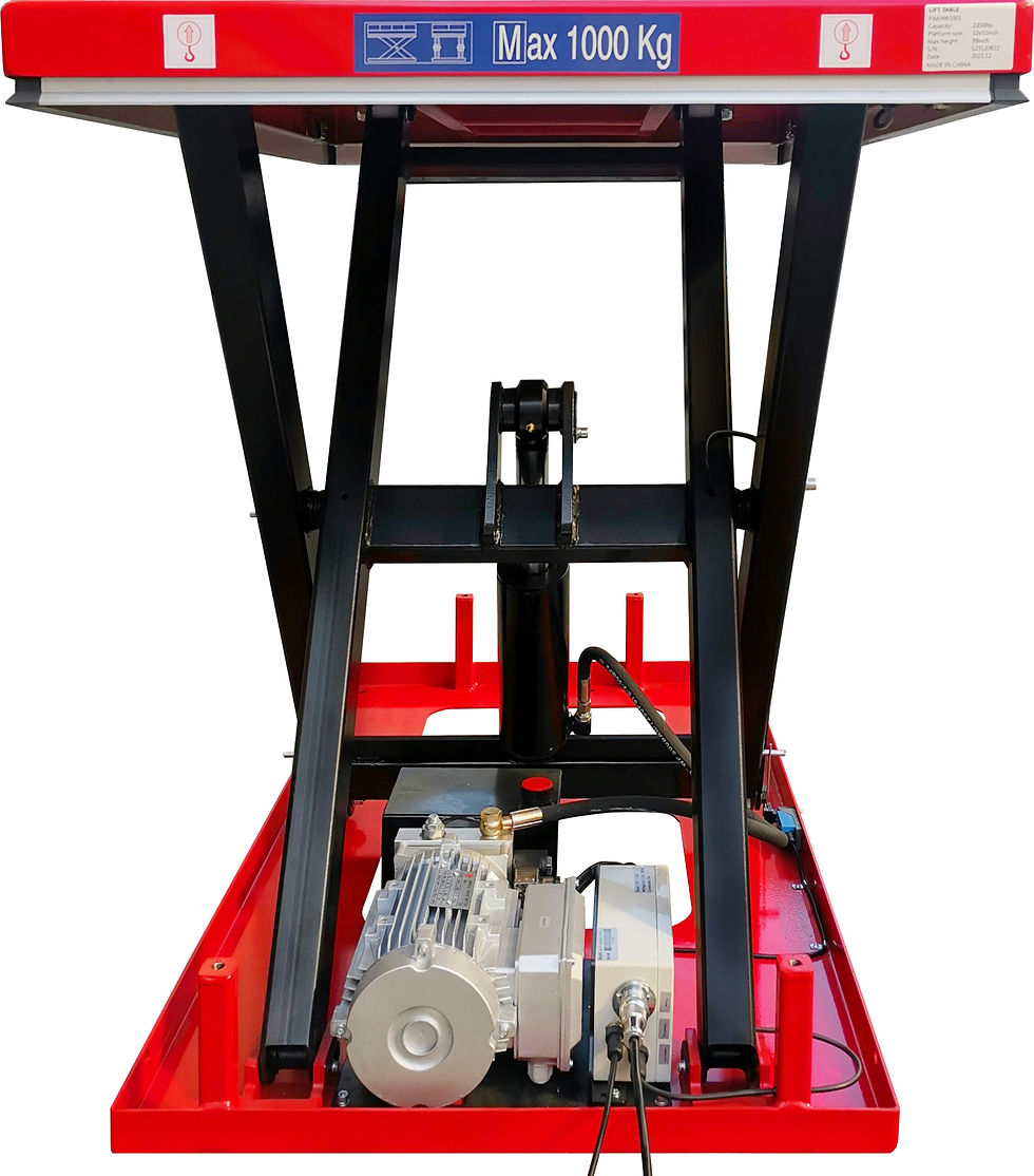 Thumbnail: Electric Hydraulic Scissor Lift Table, 2,200 lb. Capacity, 51" x 32-1/4"