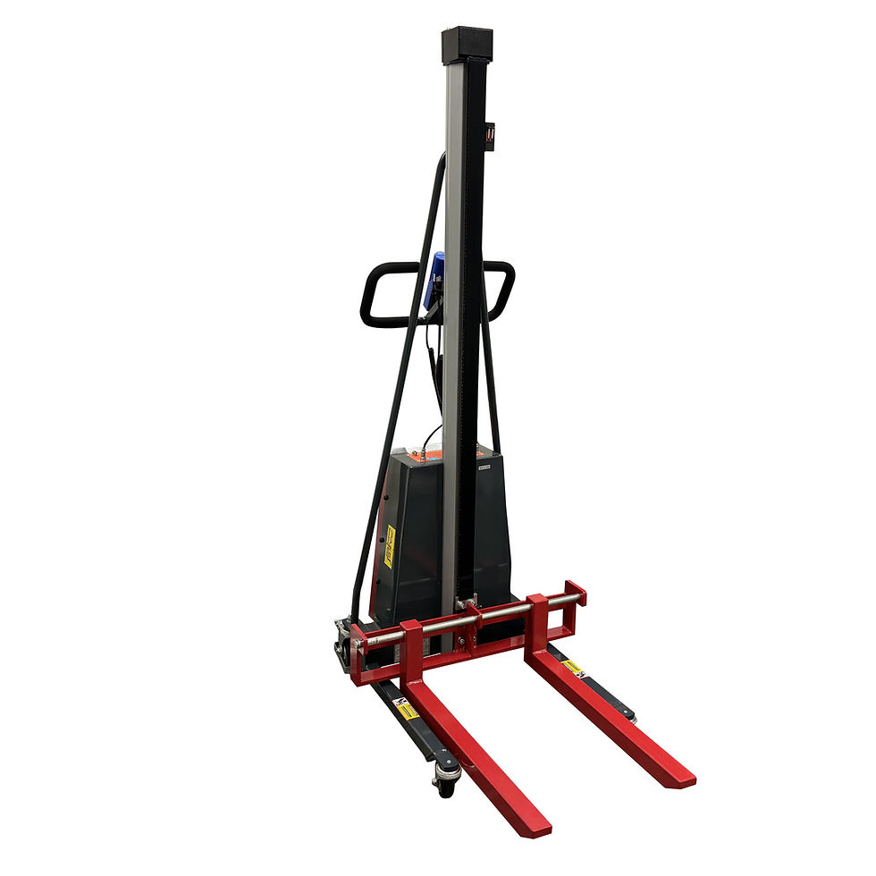 Thumbnail: Powered Adjustable Fork Lift Trucks, 330lb, 59-1/2" Lift Height