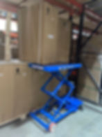 Thumbnail: Premium Double Scissor Lift Table, 1000lb. Cap., 40.5" X 24", Foot Release