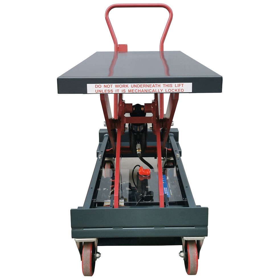 Thumbnail: DC Power Hydraulic Scissor Cart, 40"L x 20"W, 2200 Lb. Cap.