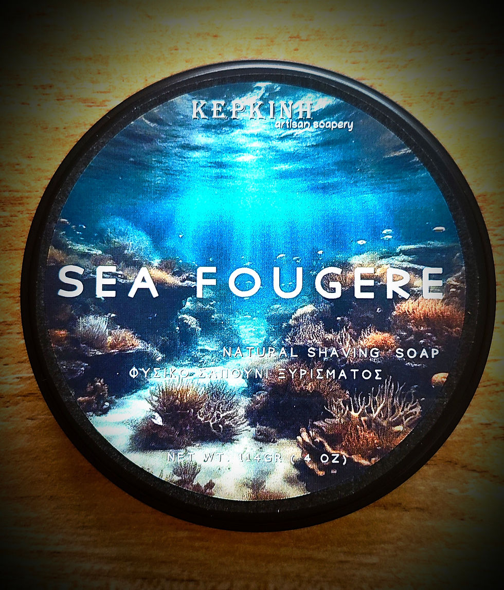 Thumbnail: SEA FOUGERE kepkinh shaving soap with buffalo milk