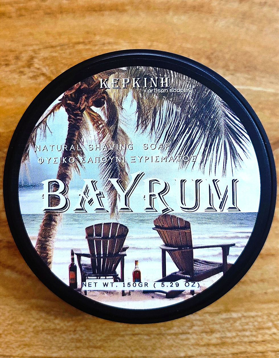BAY RUM natural shaving soap