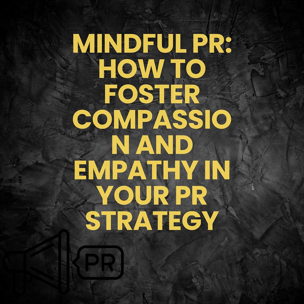 fostering a pr strategy