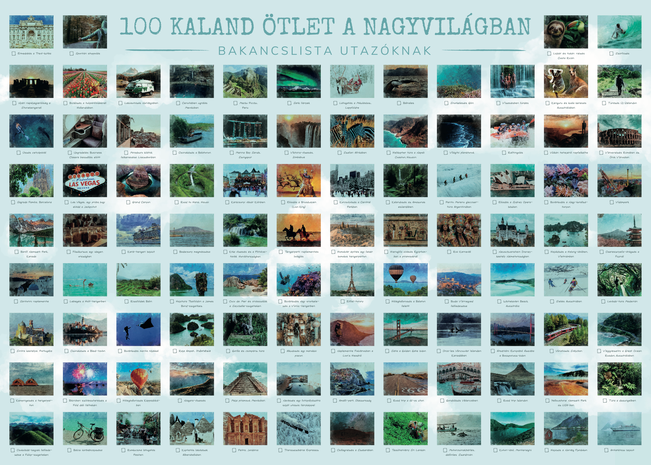 Bakancslista Utazóknak - poster