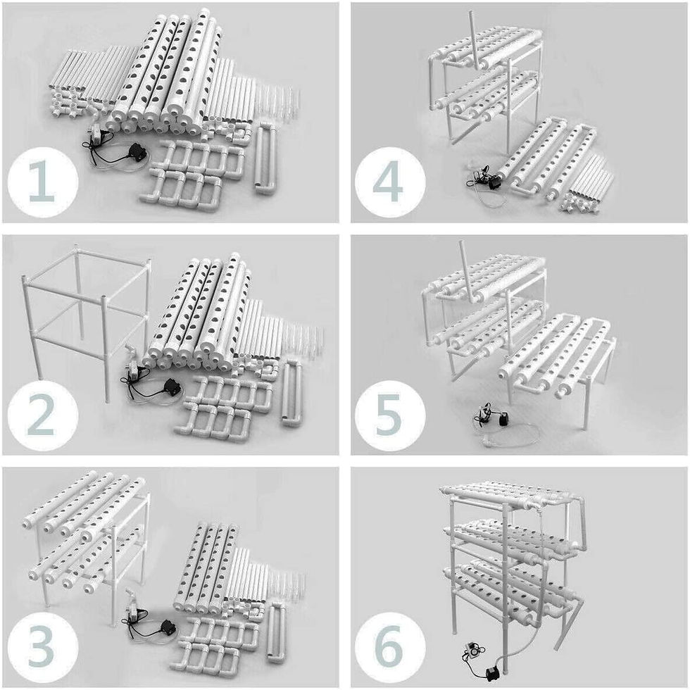 Thumbnail: Vertical Tower Nft Channel Microgreen Growing System Hydroponics System Kit