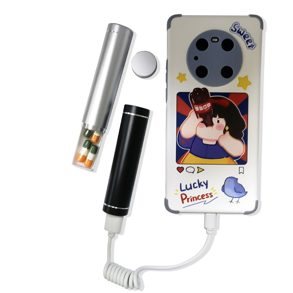 Thumbnail: Charger Station Power Bank Portable stash storage