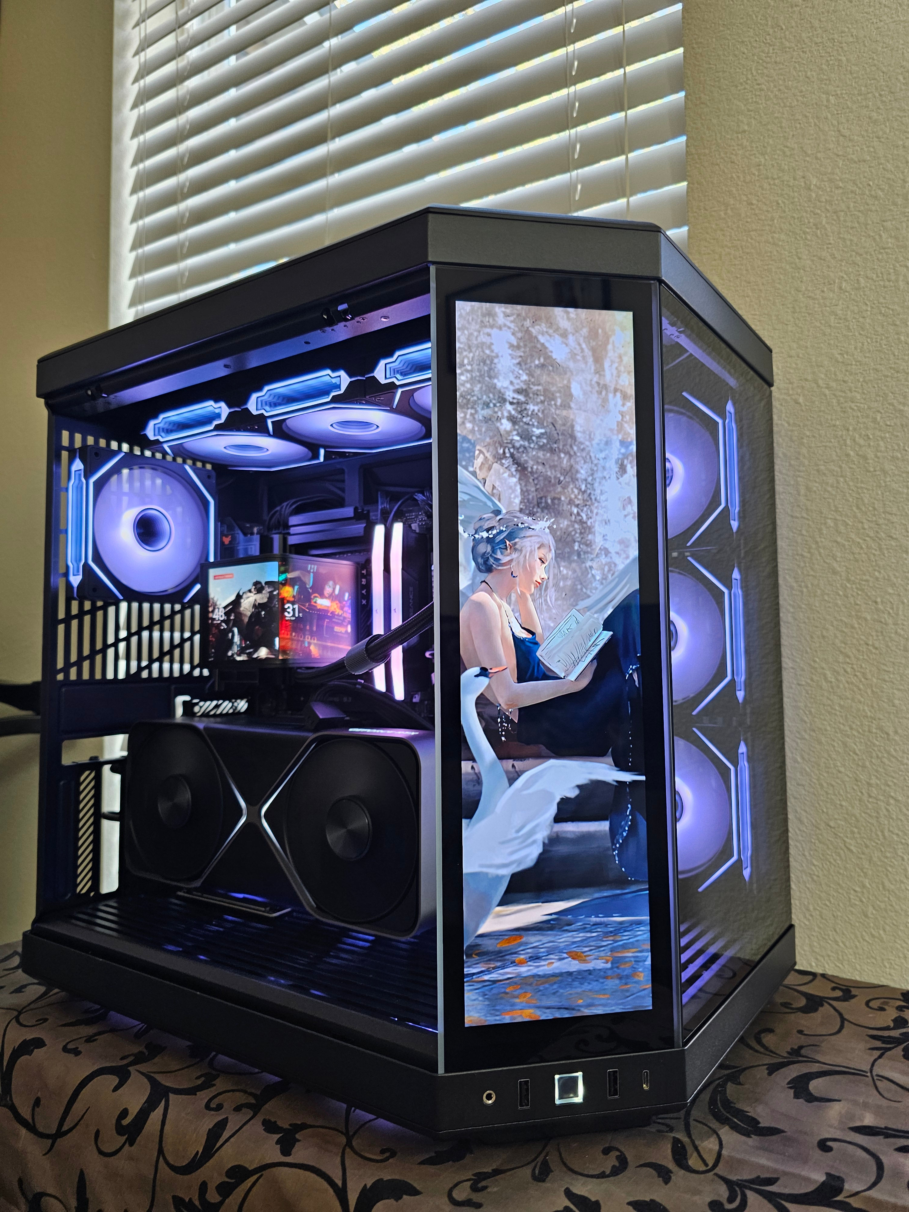 🖤 RTX 5080 • Ryzen 7 9800X3D • TRYX 360 AIO • 2TB • Hyte Y70 Touch