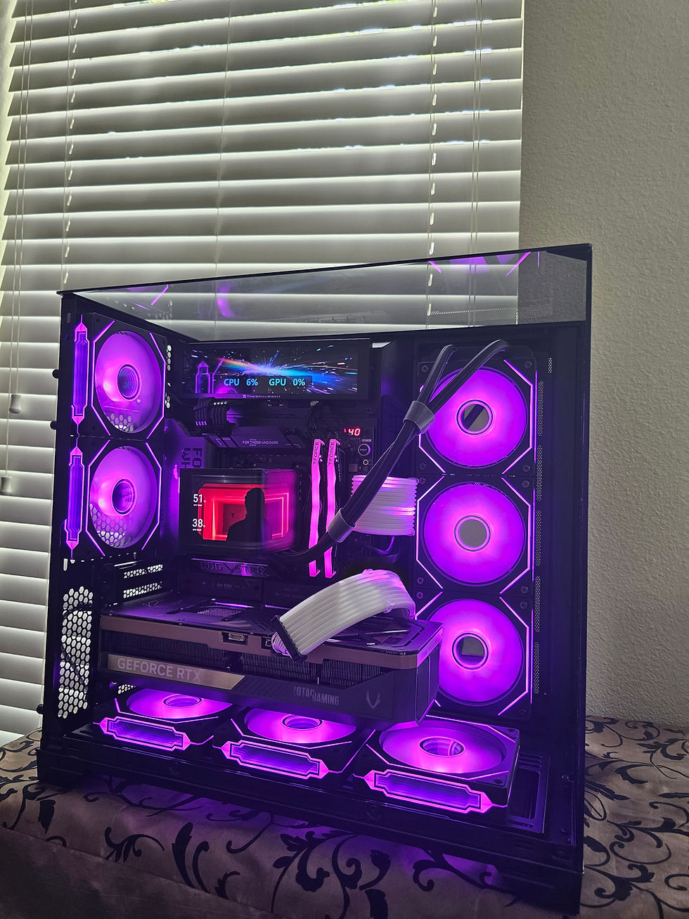 Thumbnail: 🔥 RTX 5090 • Ryzen 7 9800X3D • TRYX 360 AMOLED AIO • 2TB • Lian Li Vision