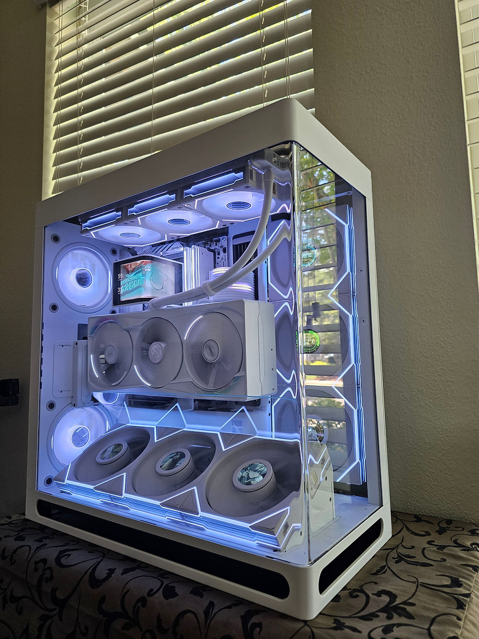 Thumbnail: ❄️ RTX 5090 ROG Astral • Ryzen 7 9850X3D • TRYX 360 AMOLED AIO • 4TB Gen 5