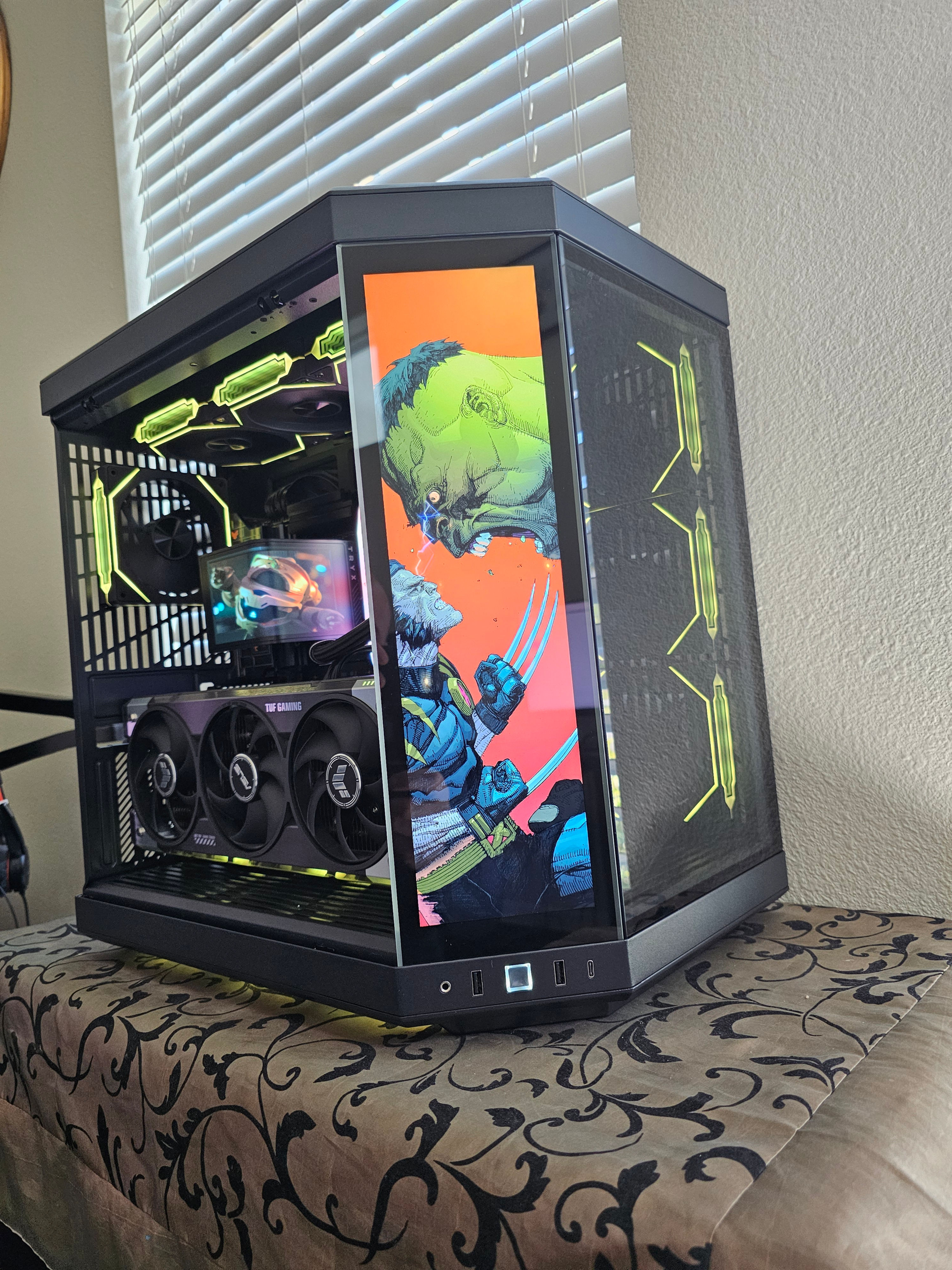 🖤 RTX 5080 • Ryzen 7 9850X3D • TRYX 360 AIO • 2TB • Hyte Y70 Touch